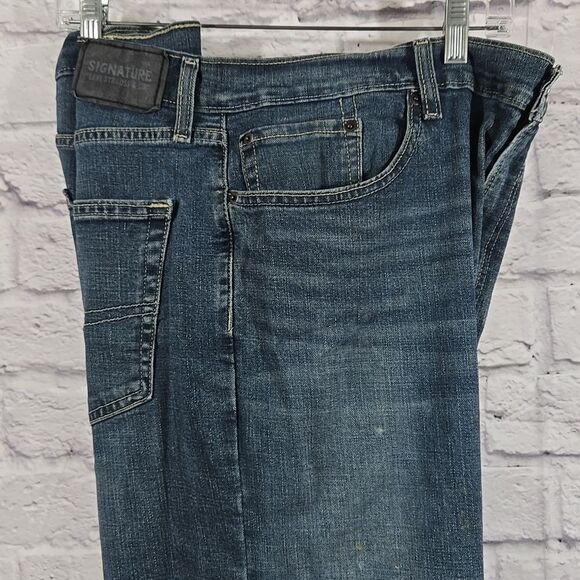 Levi's S61 Men's 40x30 Relaxed Fit Jeans Classic Blue Denim Stretch 40W/30L - Picture 12 of 12